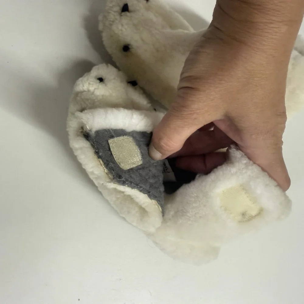 Sorel Kids Toddler Sz 12 Faux Fur Bear Claw Cute‎ Comfy Booties Slippers Shoes
